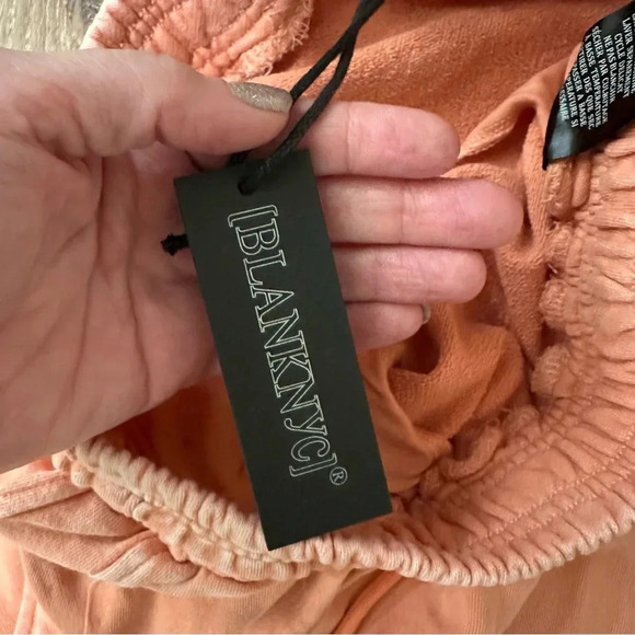 BLANKNYC Power Hour Sweatpants Acid Wash Salmon French Terry Jogger Sz S NWT - Picture 6 of 8